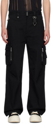 C2H4 Black Construction Cargo Pants