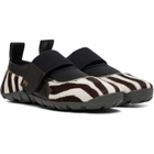 Wales Bonner White & Brown Jewel Mary Jane Sneakers