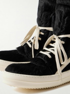 Rick Owens - Geobasket Calf Hair and Leather High-Top Sneakers - Black