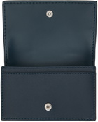 Bottega Veneta Navy Cassette Business Card Case Wallet