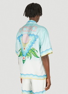 Casa Shell Wave Shirt in Blue