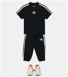 Balenciaga Kids - x Adidas logo cotton sweatpants