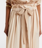 Patou Striped maxi skirt