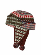 LORO PIANA - Silk Blend Knit Hat W/ Pompom