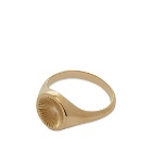 Miansai Men's Solar Signet Ring in Gold