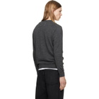 Maison Margiela Gray Wool-Blend Patch Sweater