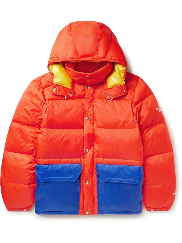 Photo: The North Face - Colour-Block Logo-Print Quilted Nylon-Ripstop Hooded Down Parka - Orange