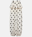 Adriana Degreas Polka-dot balloon pants