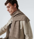 Loro Piana Moulin cashmere tweed scarf