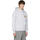AMI Alexandre Mattiussi Grey Limited Edition Smiley Edition Graphic Hoodie