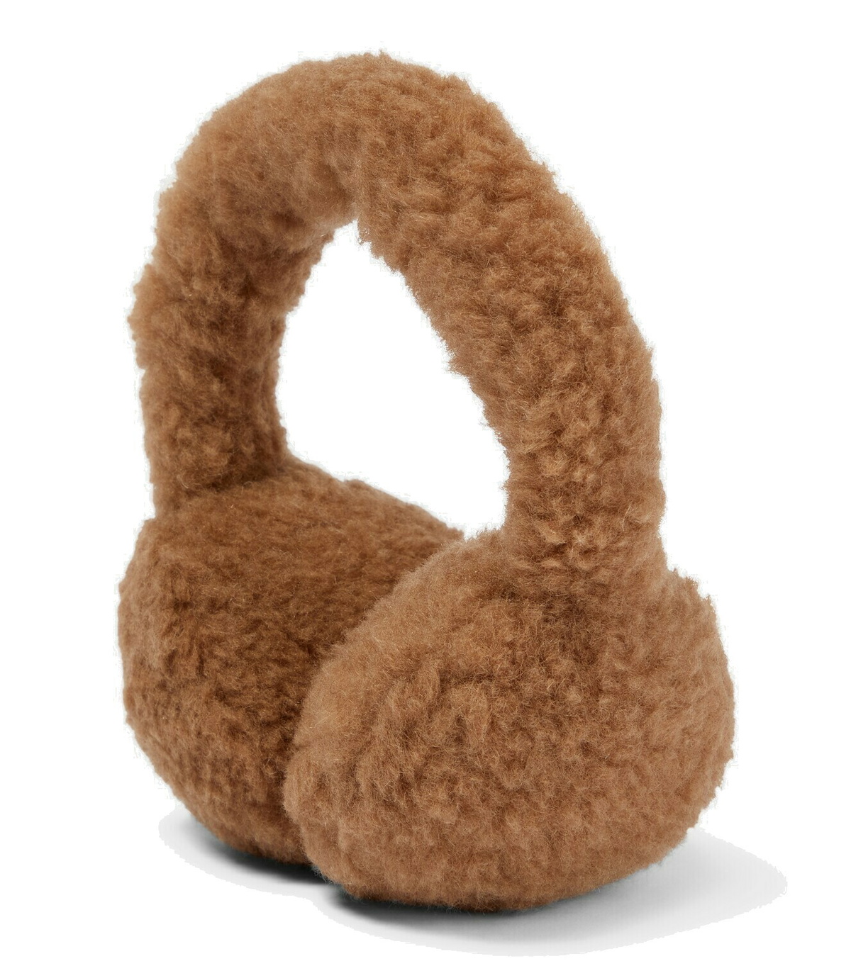 Max Mara - Camel hair and silk ear muffs Max Mara