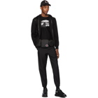 Alexander McQueen Black Scuba Zip-Up Hoodie