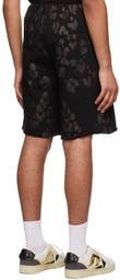 Just Cavalli Black Cotton Shorts
