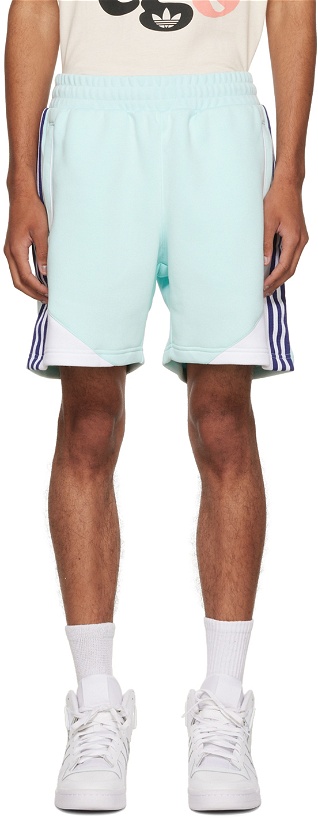Photo: adidas Originals Blue Cotton Shorts