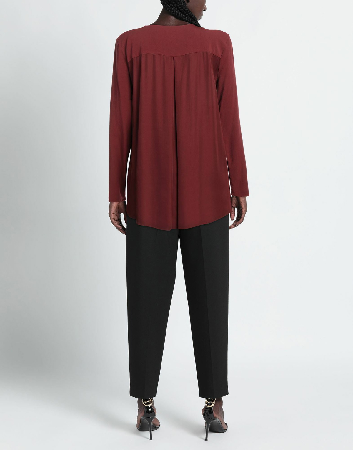 Alessia Santi Womens Top Burgundy