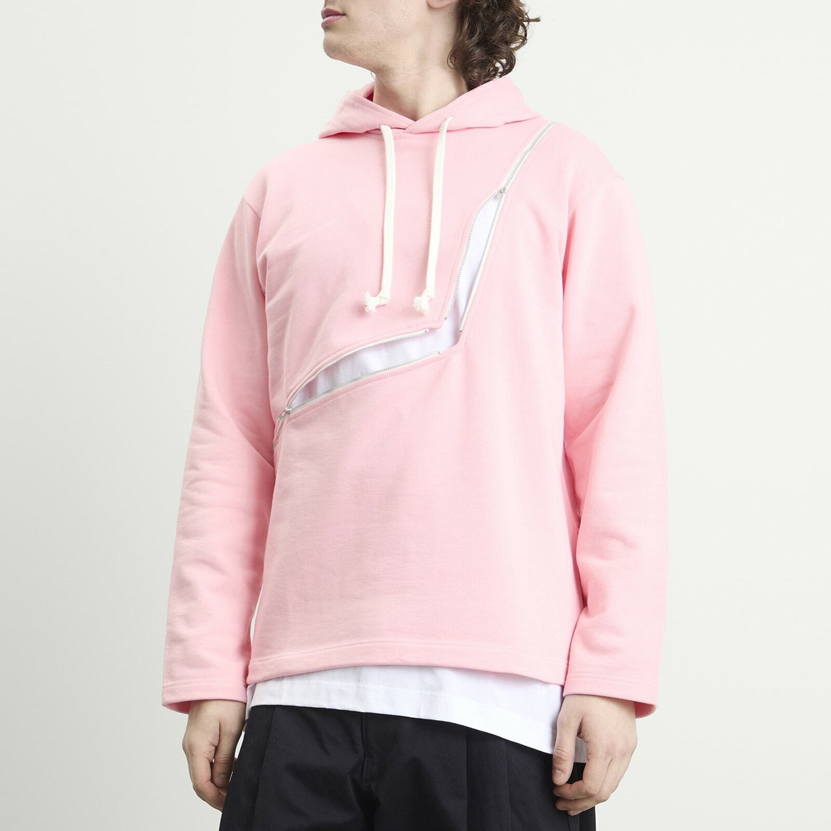 Comme des Garçons SHIRT Men's Cotton Hoodie in Pink