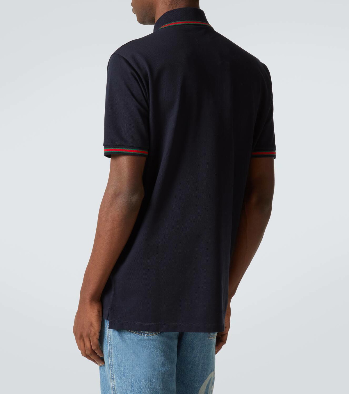 Gucci Double G cotton-blend piqué polo shirt