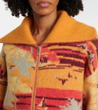 Alémais Palm Island jacquard cardigan