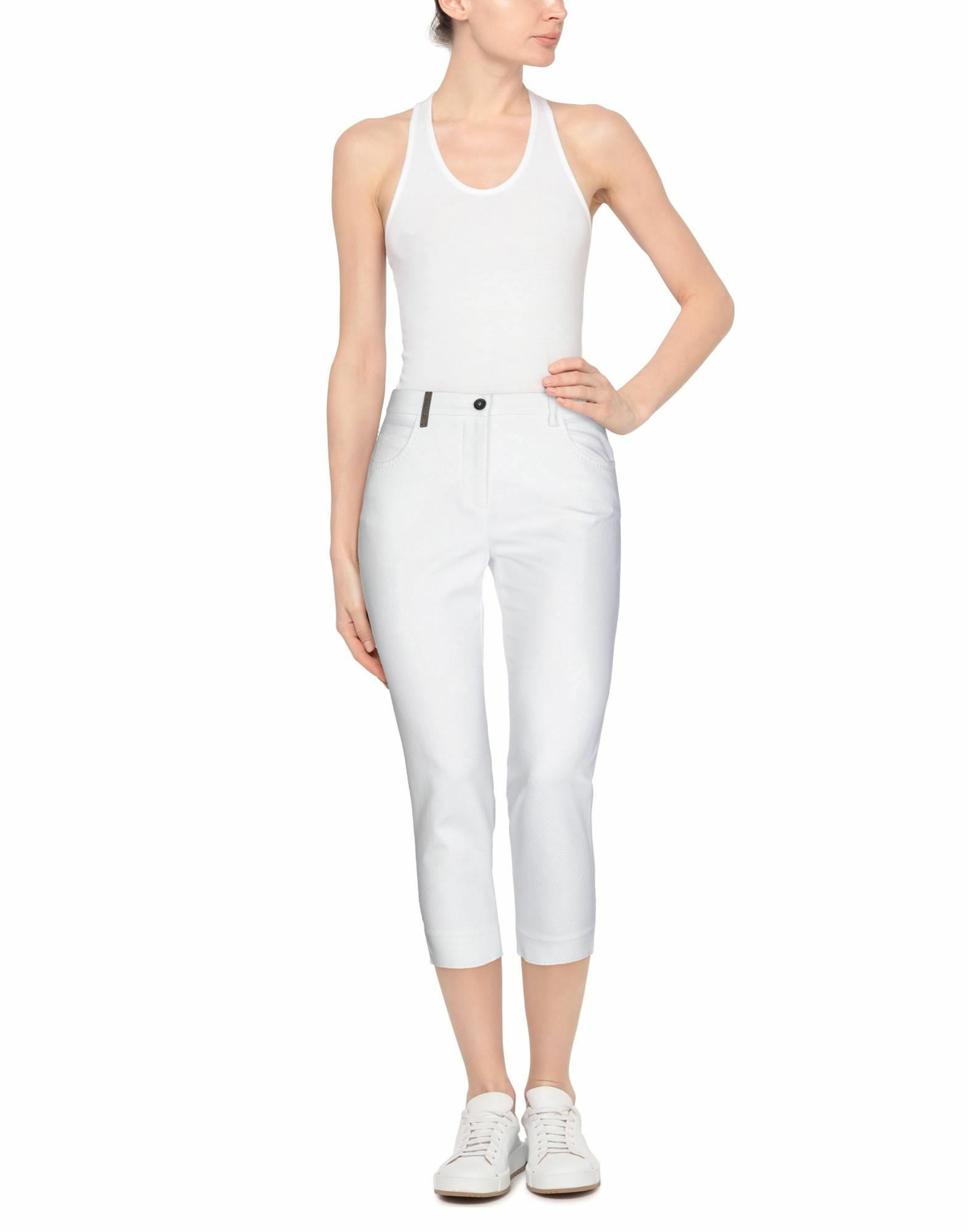 Peserico Womens Pants in White