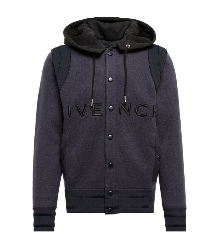 Photo: Givenchy - Logo-embroidered wool varsity jacket
