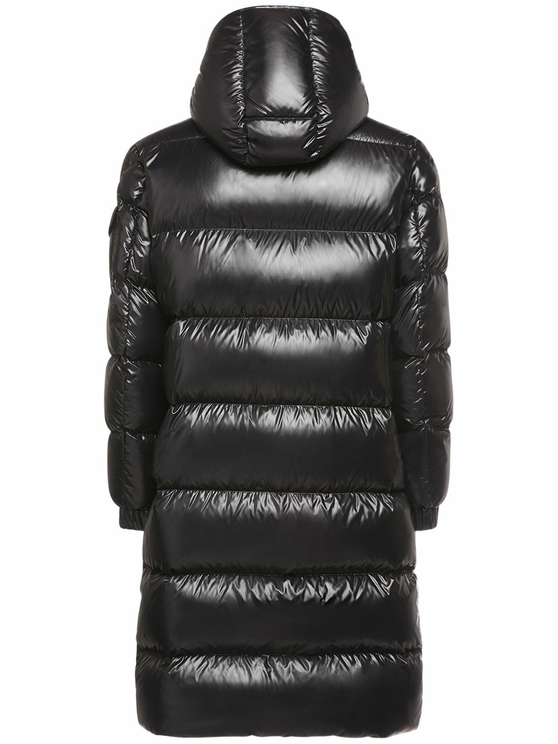 MONCLER - Hanoverian Nylon Long Down Jacket Moncler