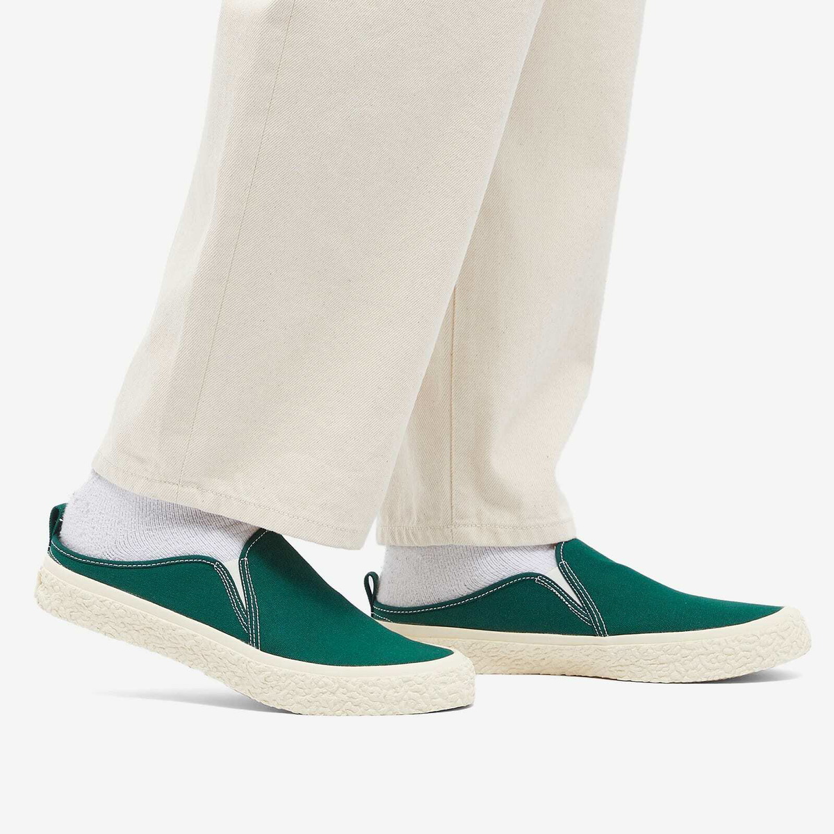 YMC Men's Mule Sneakers in Green YMC