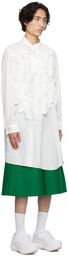 Comme des Garçons Homme Plus White Ruffled Shirt