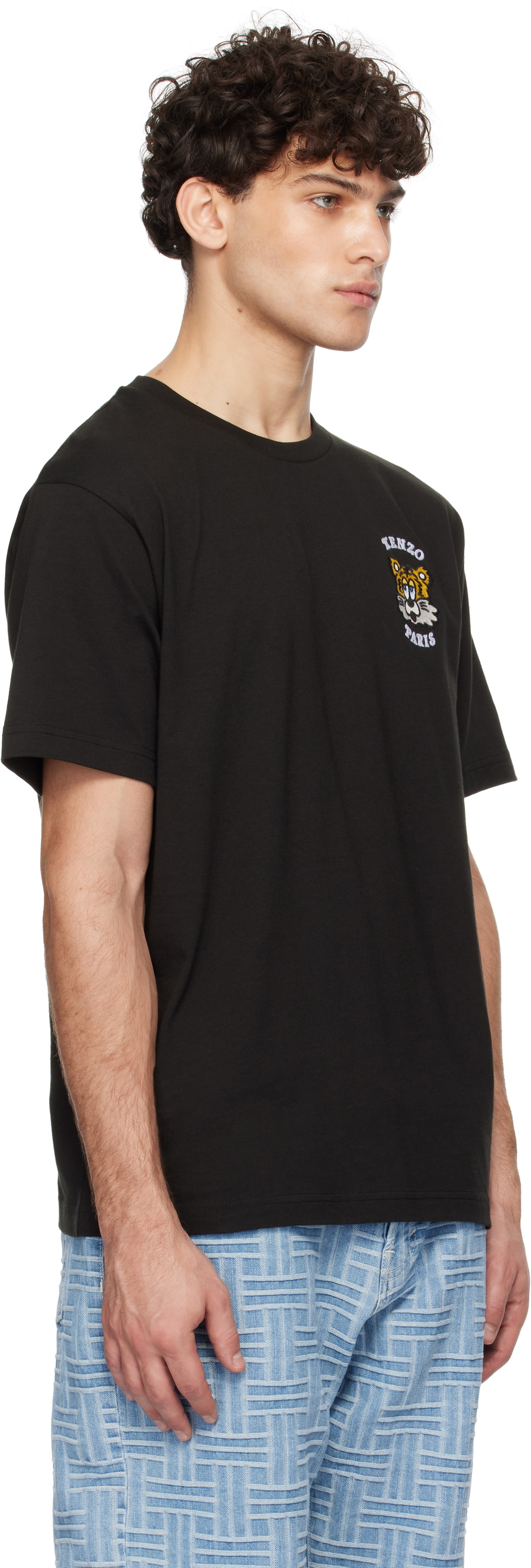 Kenzo Black Kenzo Paris VERDY Edition Embroidered T-Shirt Kenzo
