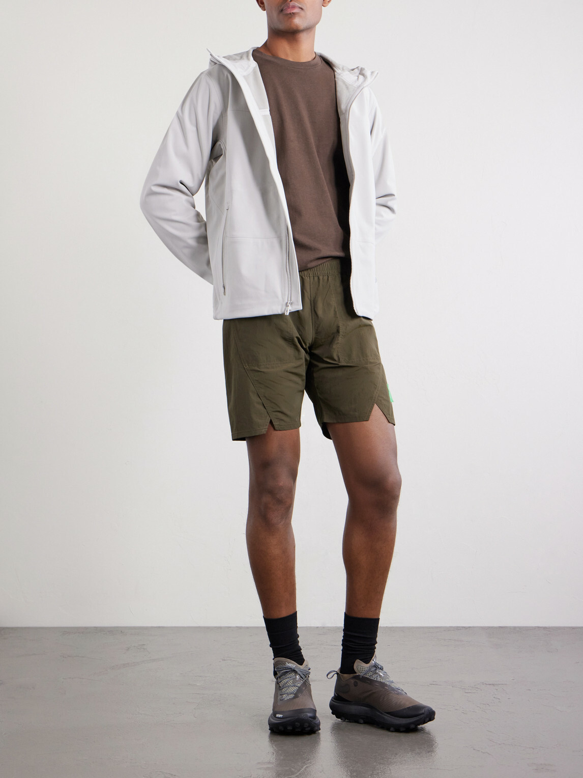 DISTRICT VISION - Taslan Straight-Leg Nylon Shorts - Green