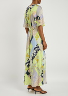 Forte_forte Garden-print Silk-twill Maxi Dress Multicoloured