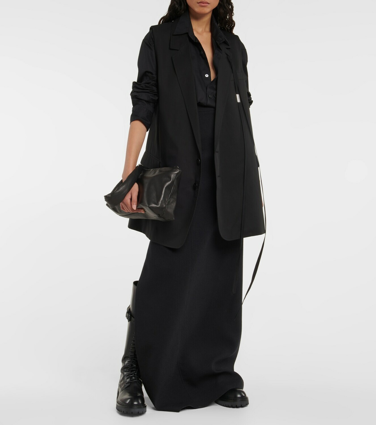 ANN DEMULEMEESTER maxi denim skirt