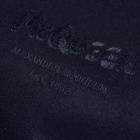 Alexander McQueen Men's Grafitti Back Logo Souvenir Jacket in Navy/Ivory