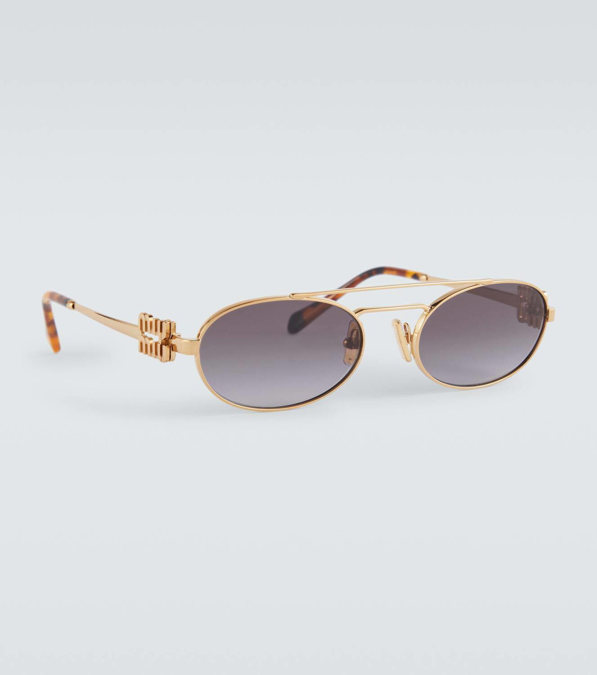 Miu Miu Logo oval sunglasses