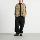 Brain Dead Men's Twill Military Shirt Jacket in Leaf Camo