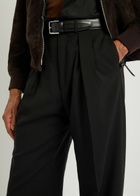 Tom Ford Double Pleat Wool-blend Trousers Black
