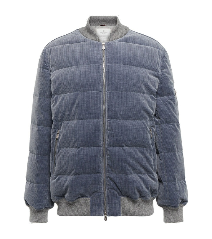 Photo: Brunello Cucinelli - Wool and cashmere bomber jacket