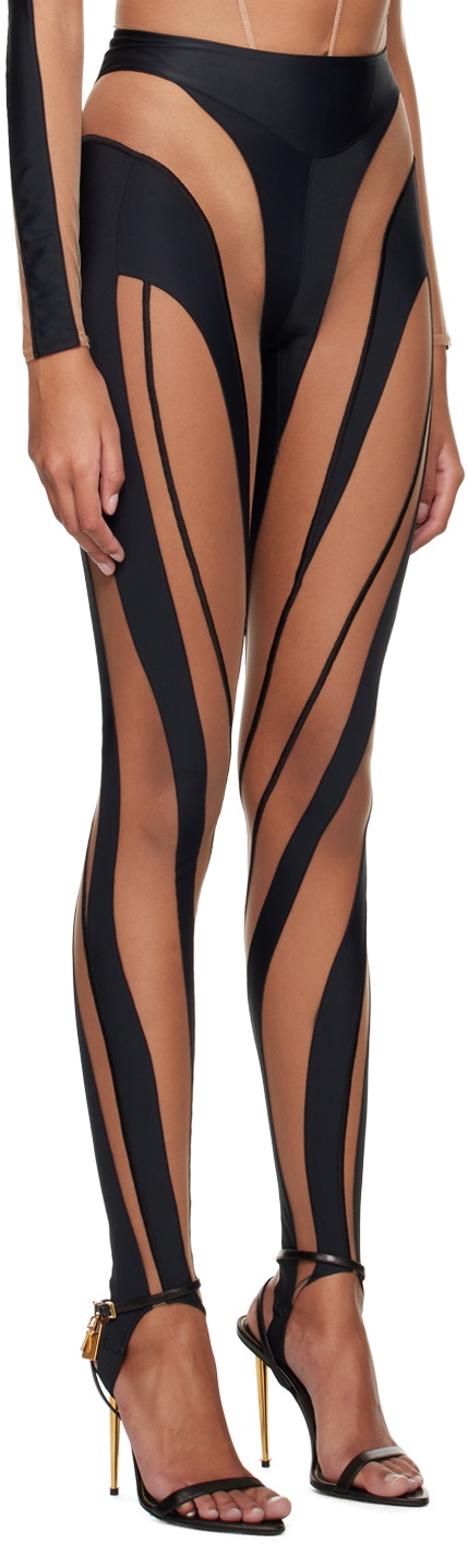 Sheer Spiral Leggings