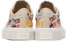 Marc Jacobs Beige 'The Punk Scribble' Sneakers