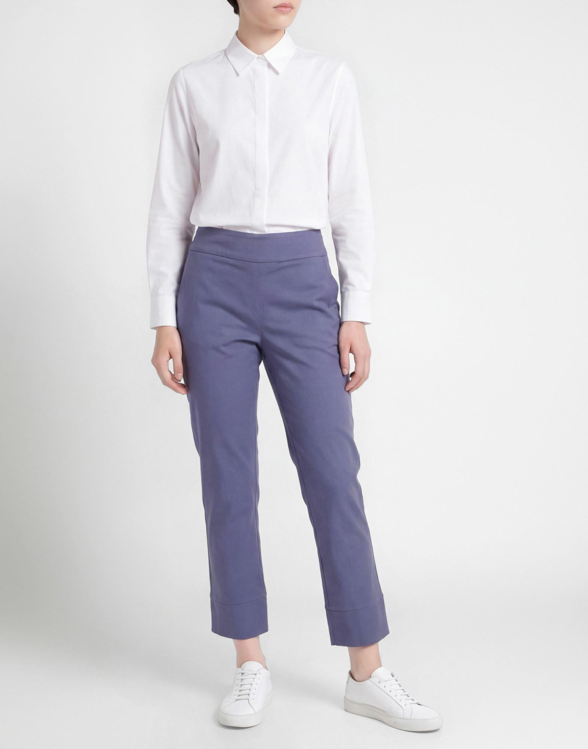Alessia Santi Womens Pants in Purple