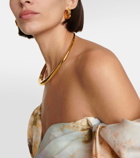 Zimmermann Paint Stroke gold-plated hoop earrings
