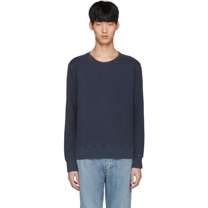 Photo: Nudie Jeans Navy Sven Rugged Pullover