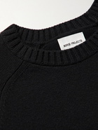 Norse Projects - Fridolf Logo-Intarsia Wool Sweater - Black