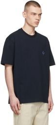 Solid Homme Navy Cotton T-Shirt