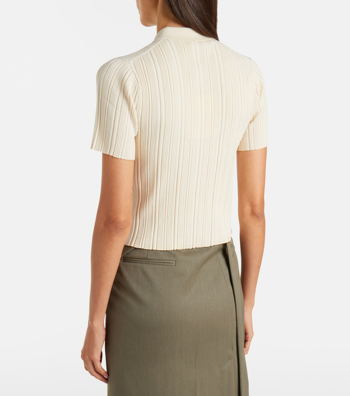 Victoria Beckham Ribbed-knit top