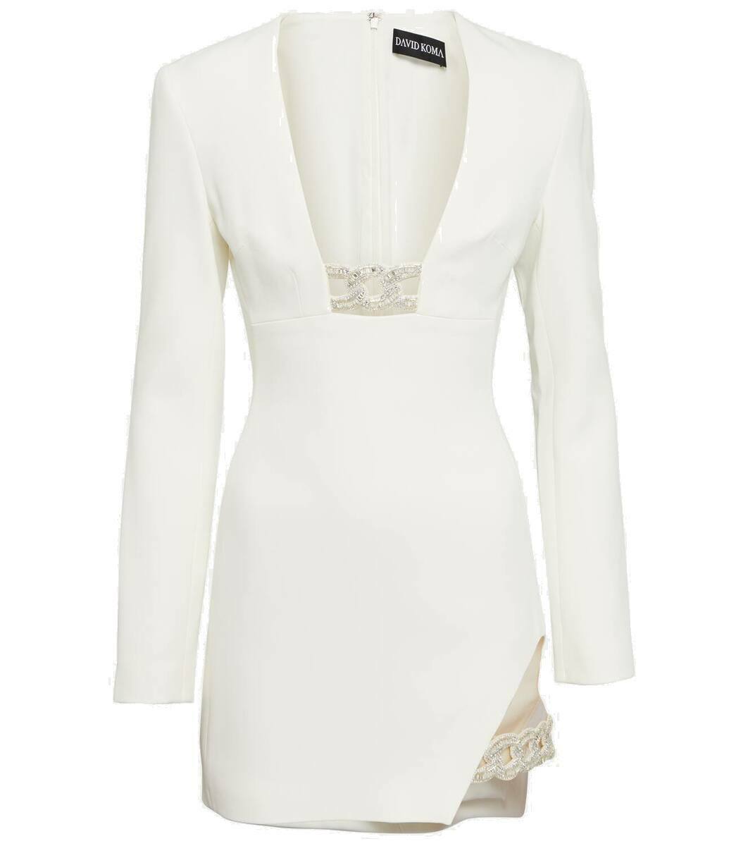 David Koma Embellished crpe minidress David Koma