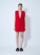 Sportmax Plunge Mini Dress With Belt