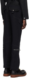 Dion Lee Black Tactical Cargo Pants