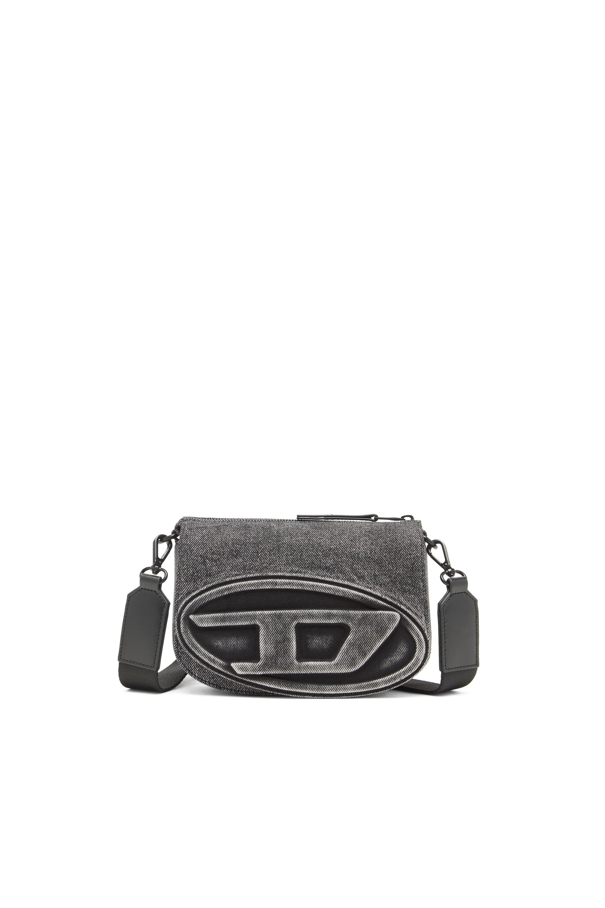 Diesel 1DR-Camera bag in washed denim - Crossbody Bags - Unisex