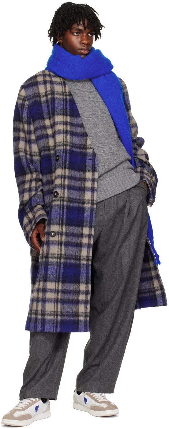 ジャケット・アウター ADERERROR Blue Check Coat ADER error Blue Check Coat ADER error