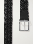Berluti - 3.5cm Woven Leather Belt - Black
